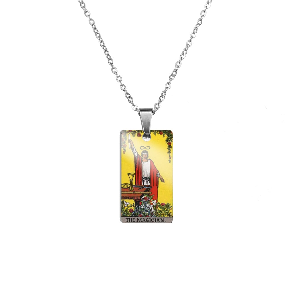 Tarot Card Necklace | True Color Rider-Waite-Smith Major Arcana Card