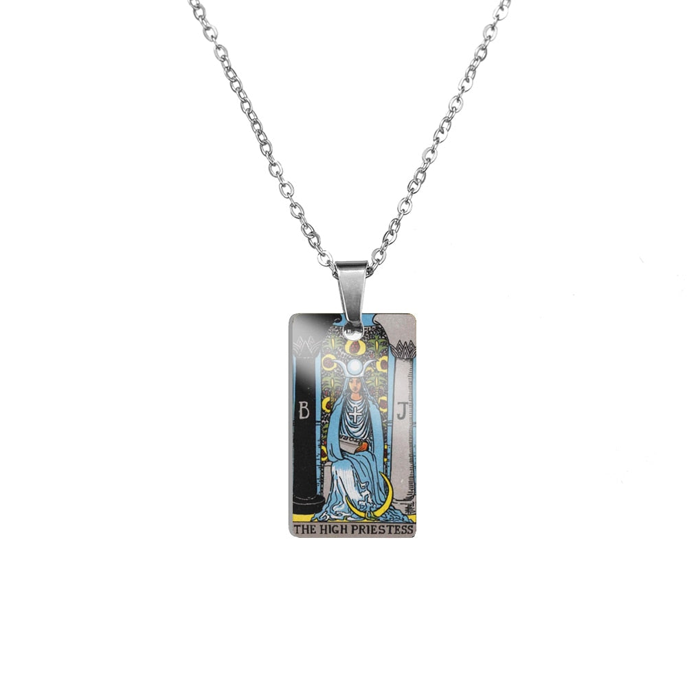 Tarot Card Necklace | True Color Rider-Waite-Smith Major Arcana Card
