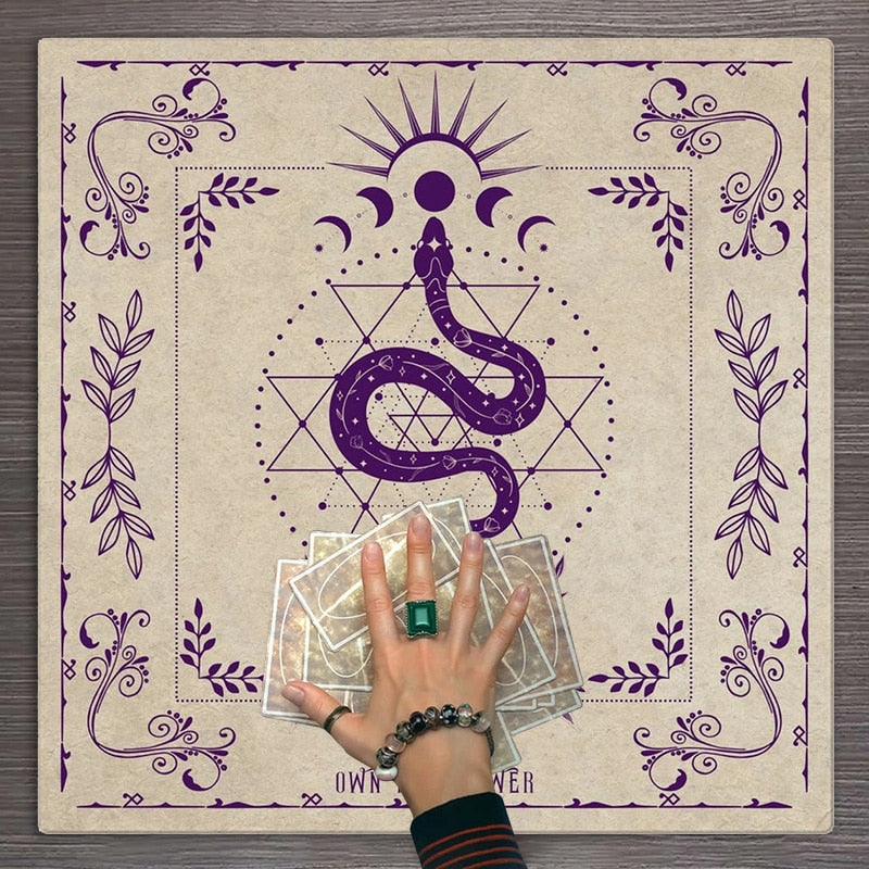 Tarot Divination Tapestry/Mat | Wall Hanging Tapestry, Tarot Practice Mat
