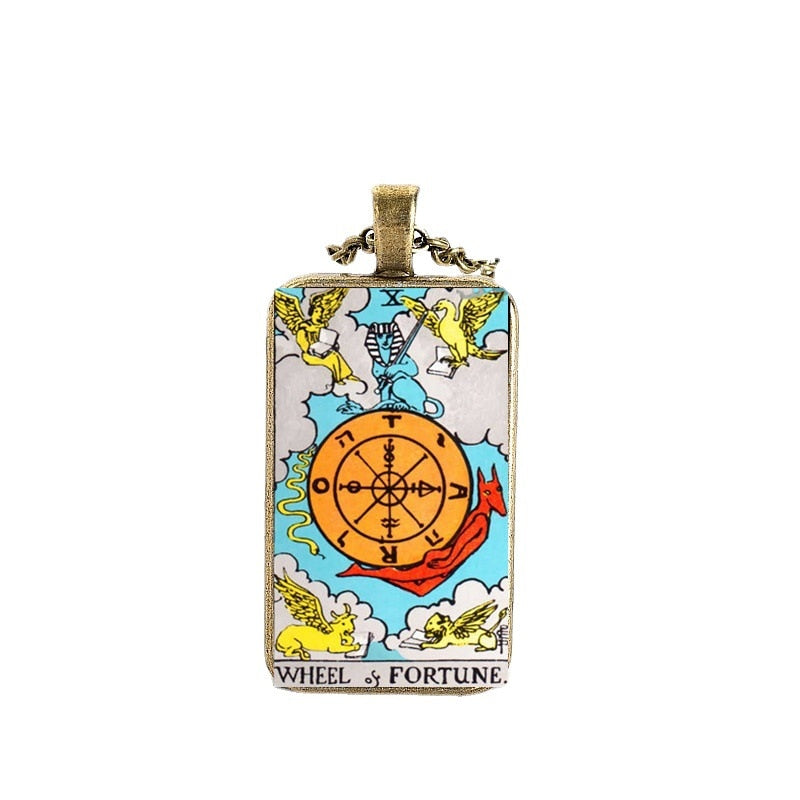 The Wheel of Fortune Necklace | Rider-Waite-Smith Deck Jewelry