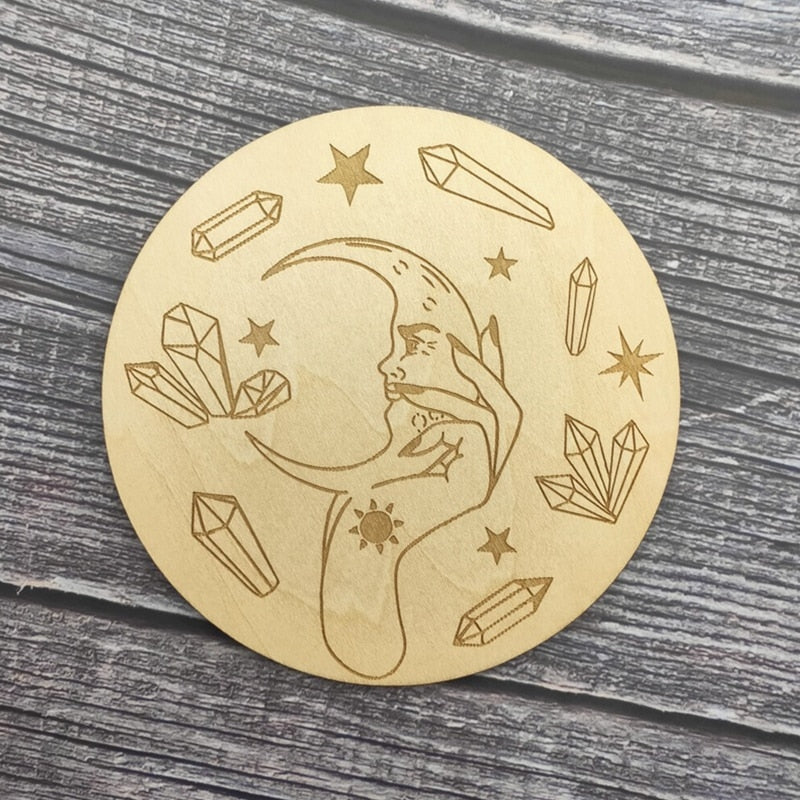 Wooden Divination Board | Metaphysical, Astrology, Tarot Card Altar