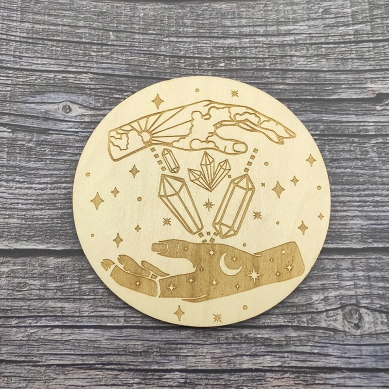 Wooden Divination Board | Metaphysical, Astrology, Tarot Card Altar