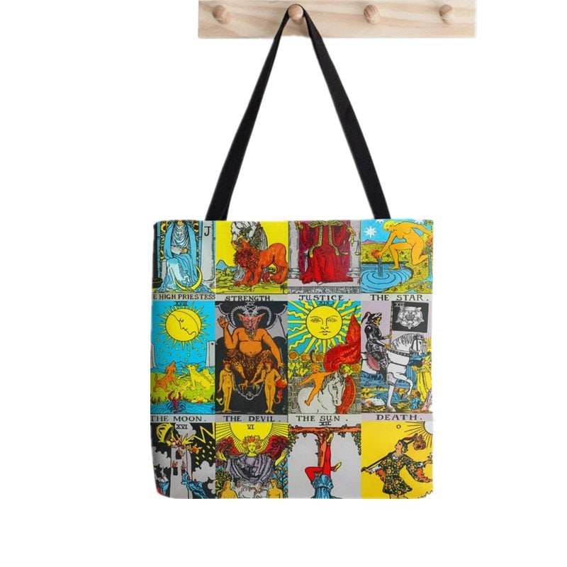 Tarot Card Major Arcana Tote Bag | Carrying Bag, Rider-Waite-Smith
