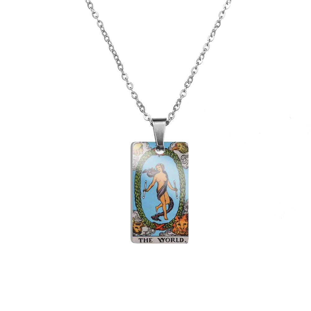Tarot Card Necklace | True Color Rider-Waite-Smith Major Arcana Card