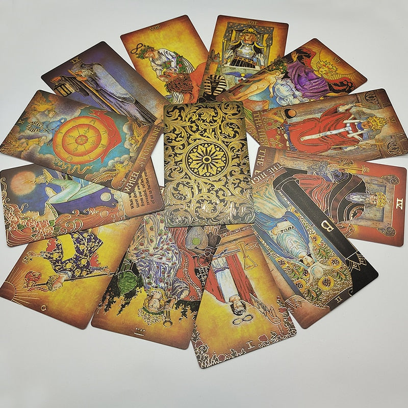 ‘Vintage Luxe’ Gold Foil Tarot Card Deck | Rider Waite Smith