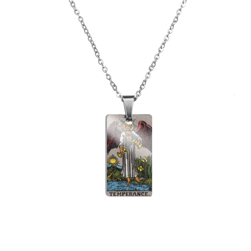 Tarot Card Necklace | True Color Rider-Waite-Smith Major Arcana Card