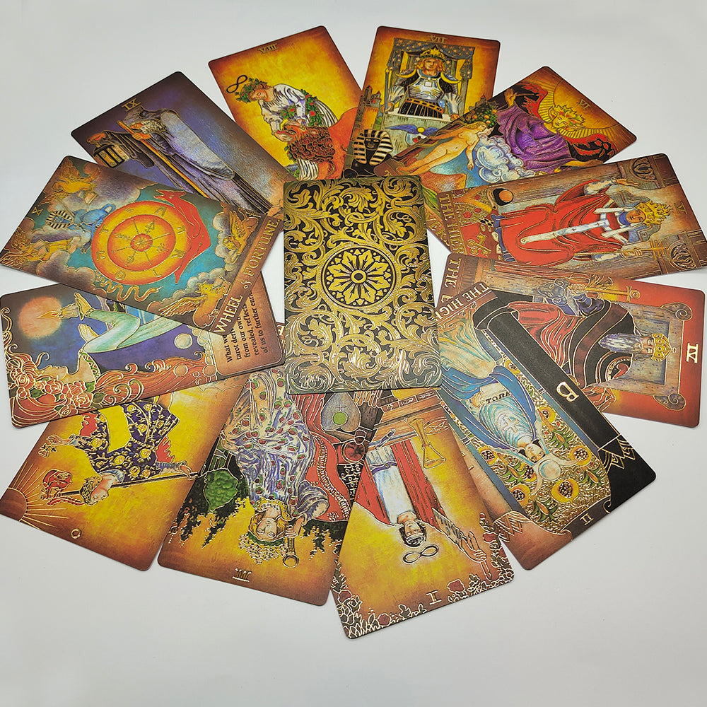 'Vintage Rhyme' Gilded Foil Tarot Card Deck