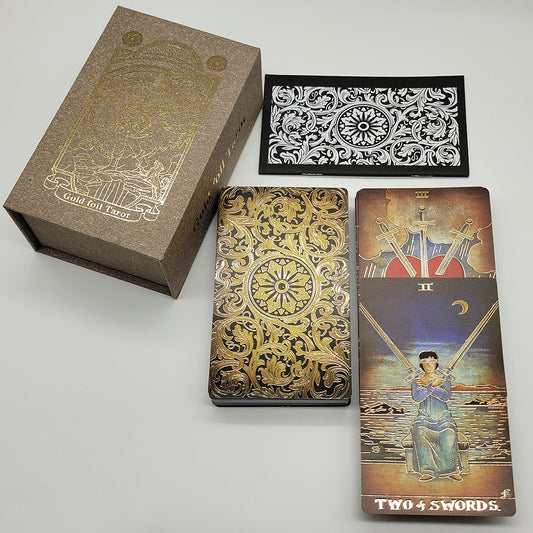 ‘Vintage Luxe’ Gold Foil Tarot Card Deck | Rider Waite Smith