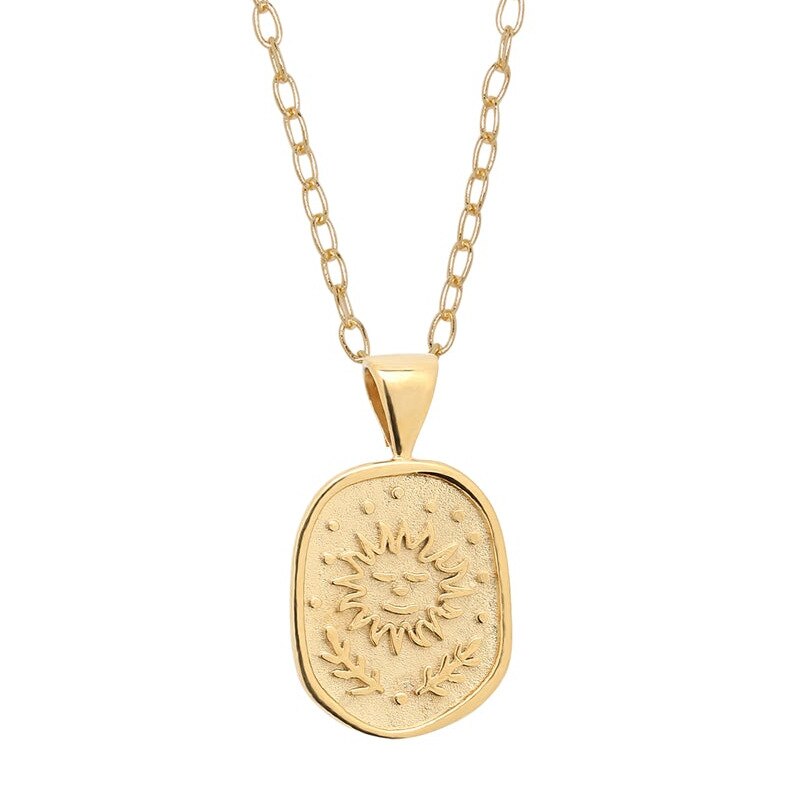 Oval Dainty Tarot Card Necklace| Major Arcana Jewelry