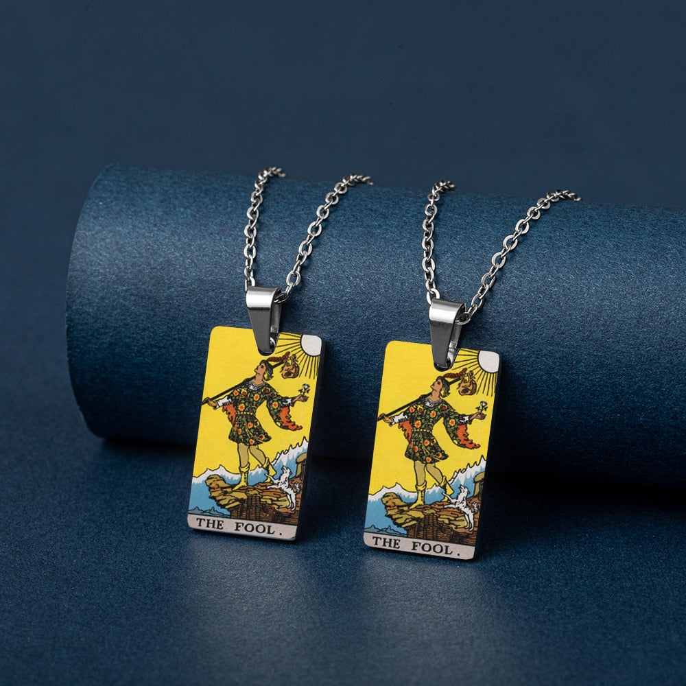 Tarot Card Necklace | True Color Rider-Waite-Smith Major Arcana Card