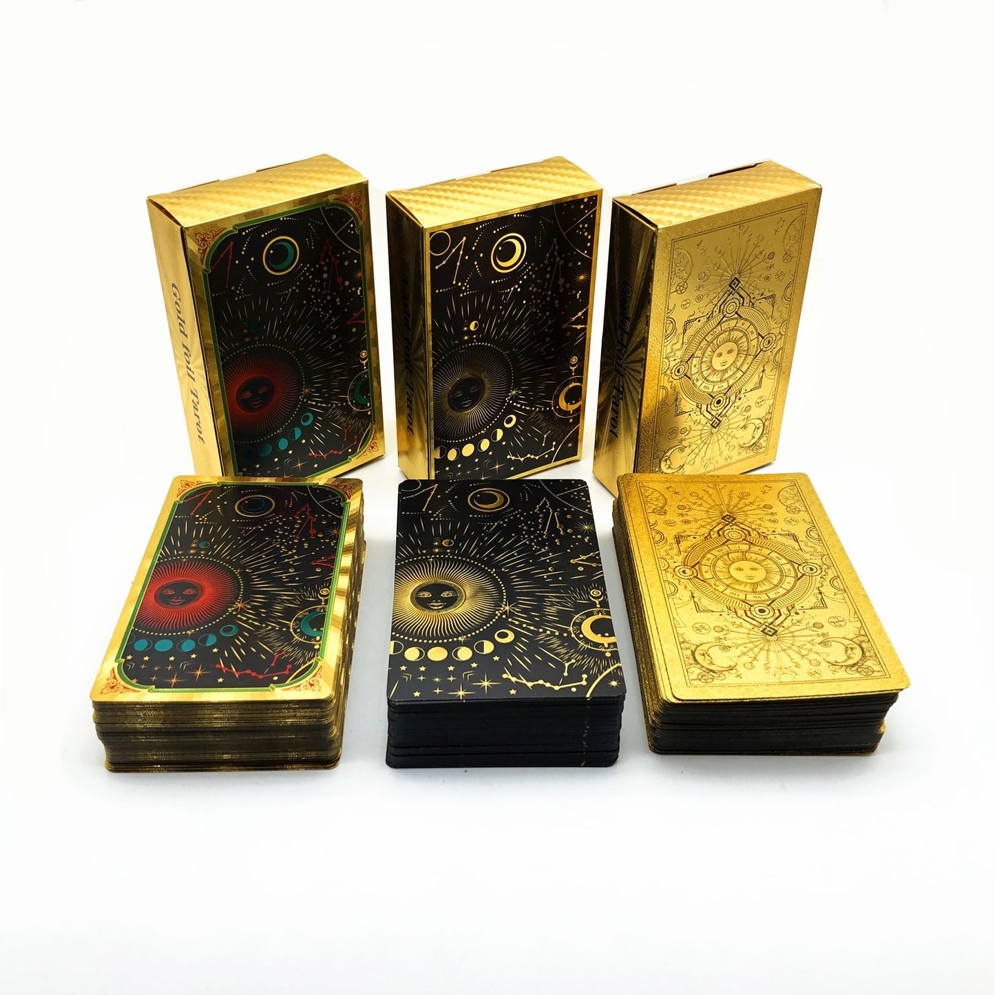 Astro Gold Foil Tarot Card Decks (Full & Learners Decks)