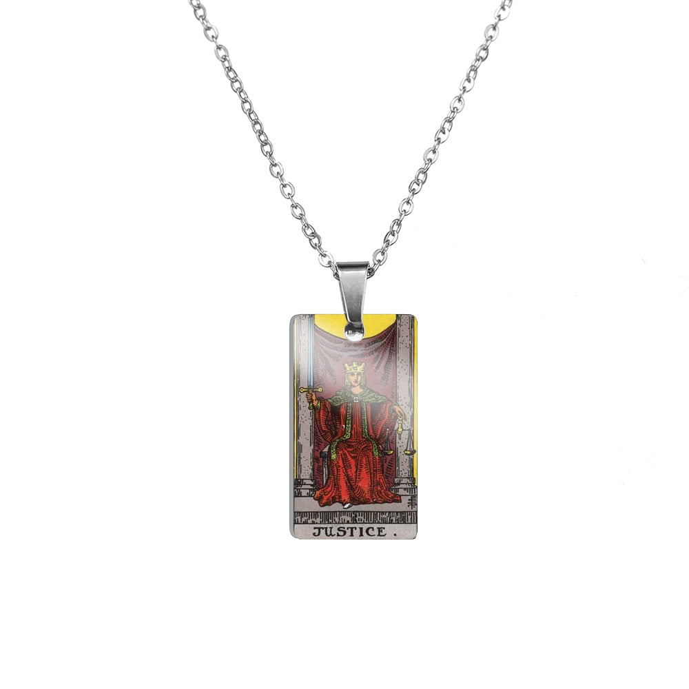 Tarot Card Necklace | True Color Rider-Waite-Smith Major Arcana Card