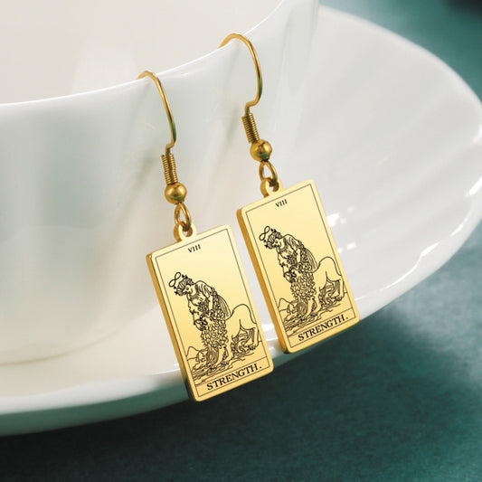 Tarot Card Gold/Silver Earring Set | Major Arcana, Spiritual Jewelry