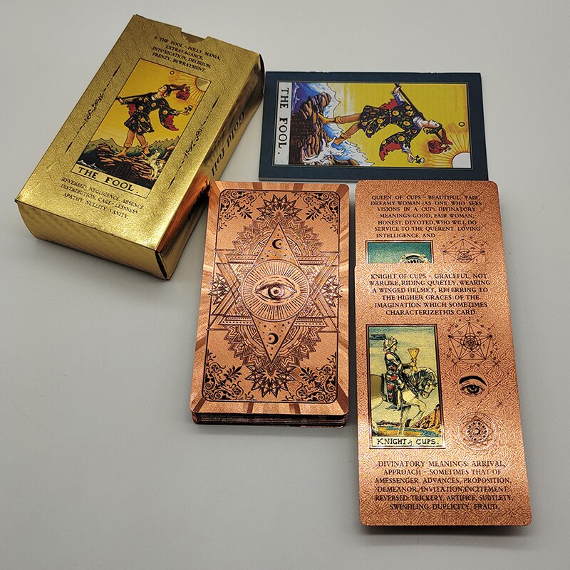 Premium Luxury Gold Foil Tarot Card Decks | Rider-Waite-Smith Oracle
