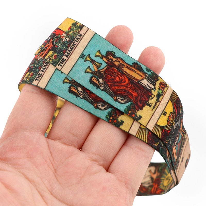 Tarot Card, Astrology Lanyard & Badge Holder | Major Arcana, Minor Arcana Keychain