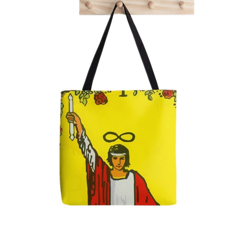 Tarot Card Major Arcana Tote Bag | Carrying Bag, Rider-Waite-Smith