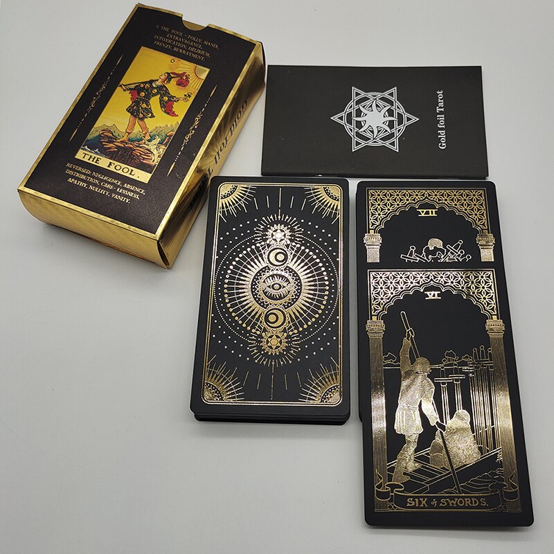 Premium Luxury Gold Foil Tarot Card Decks | Rider-Waite-Smith Oracle