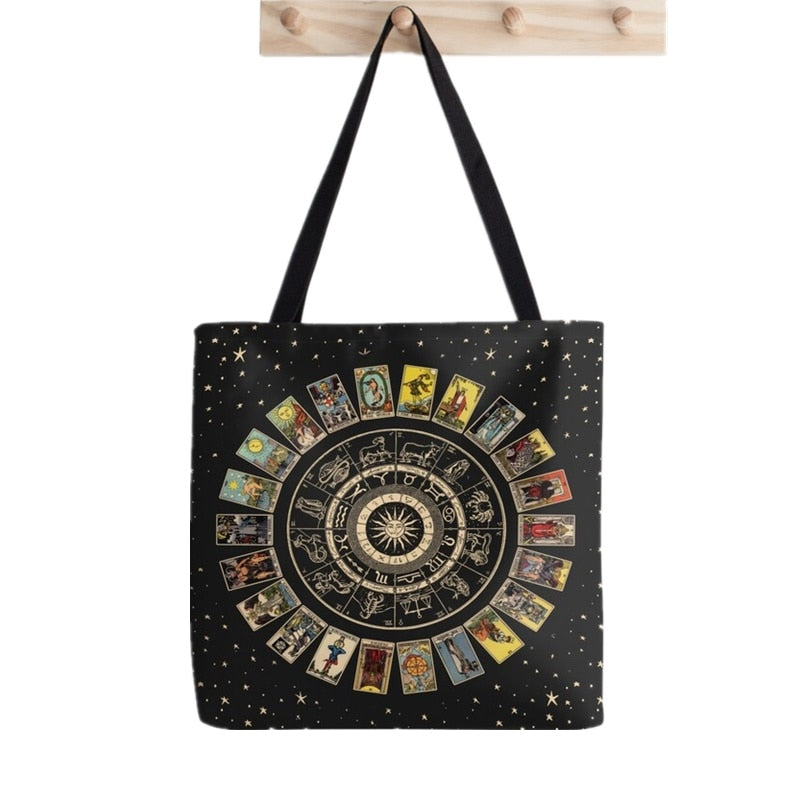 Tarot Card Major Arcana Tote Bag | Carrying Bag, Rider-Waite-Smith