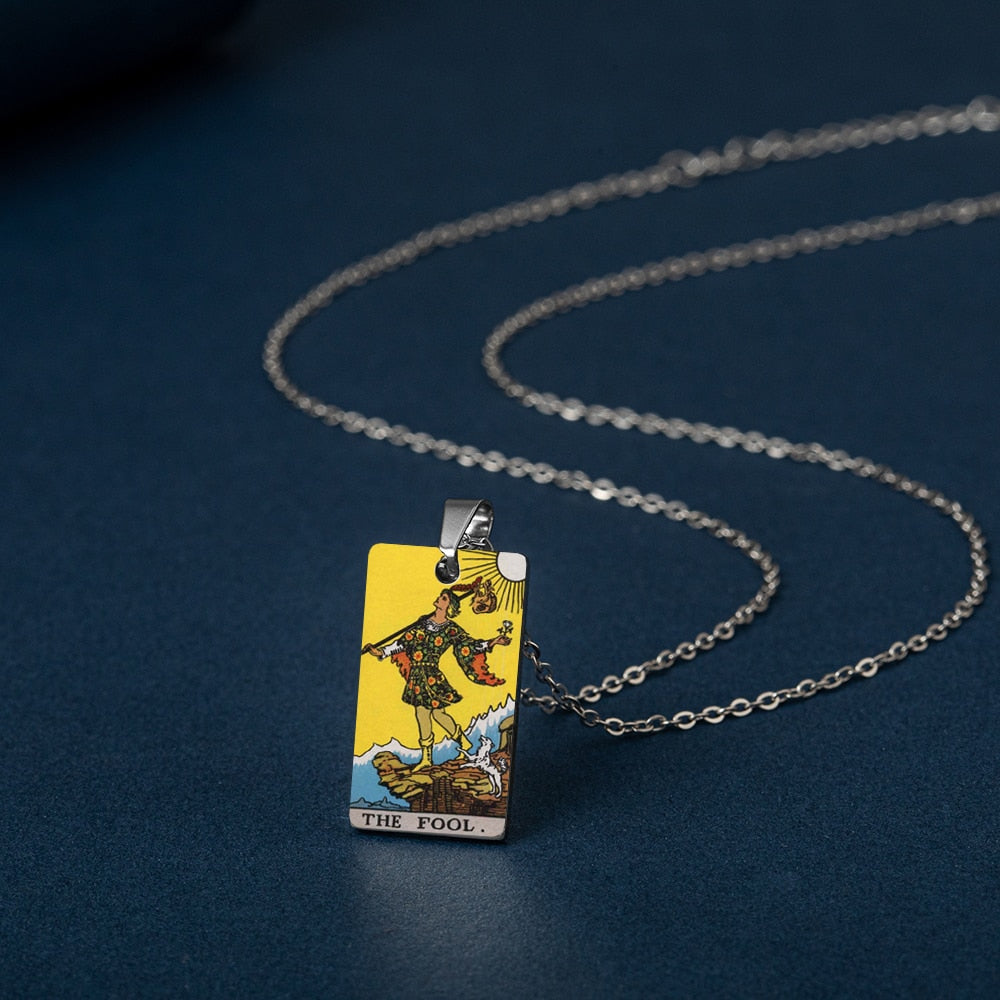 Tarot Card Necklace | True Color Rider-Waite-Smith Major Arcana Card