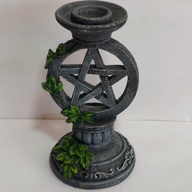 Pentagram Candlestick Holder | Altar Ceremony Accesoriess