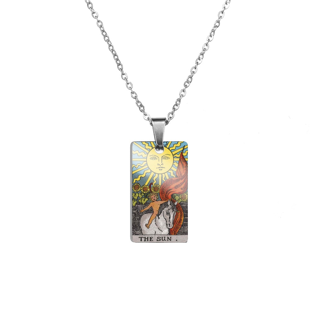 Tarot Card Necklace | True Color Rider-Waite-Smith Major Arcana Card