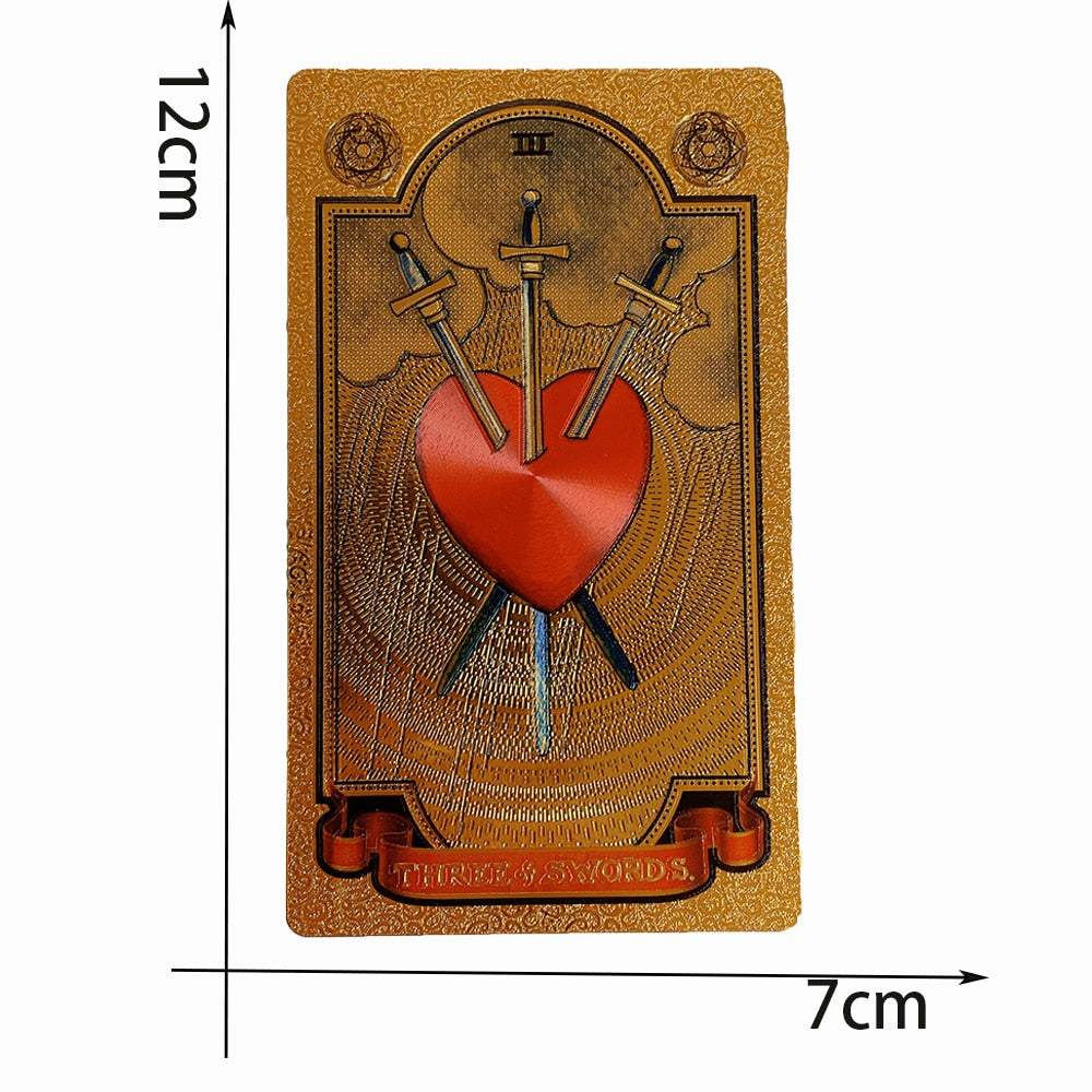 Luxury Gold Foil Tarot Card Deck | Rider-Waite-Smith