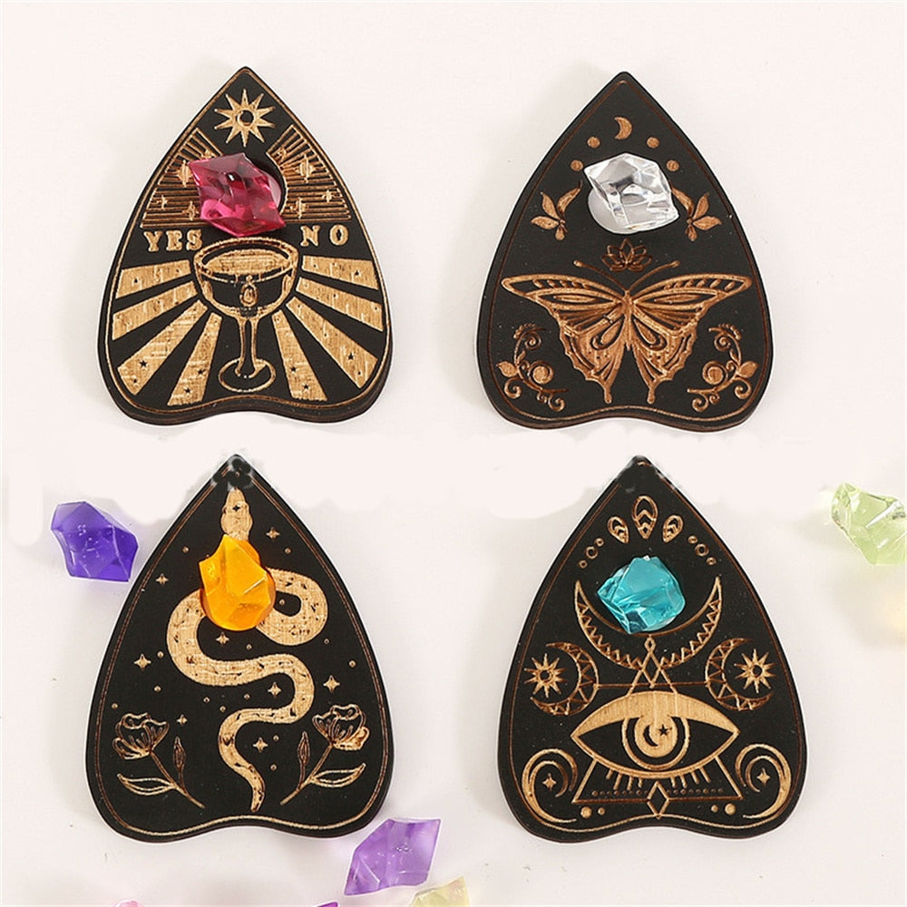 4Pcs Black/White Wooden Crystal Ball Display Stand | 3-10cm Crystal Ball Base Bracket