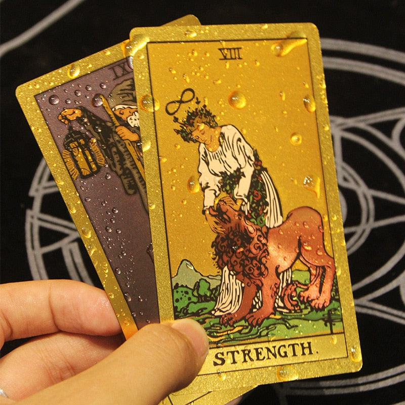 Mystic Astro Gold & Silver Foil Tarot Card Deck | Rider-Waite-Smith