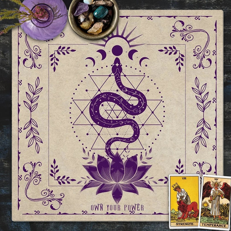Tarot Divination Tapestry/Mat | Wall Hanging Tapestry, Tarot Practice Mat