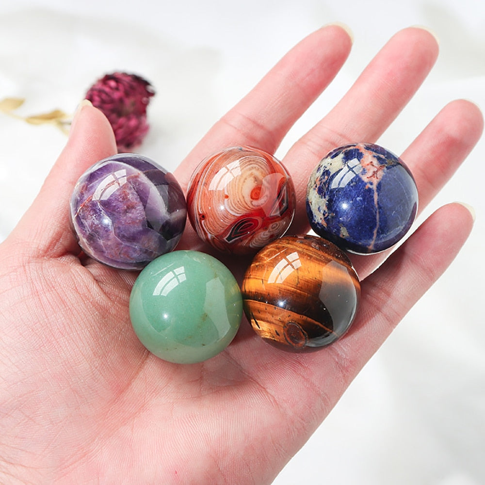 Amethyst Polished Crystal Ball Polished Globe | Reiki, Divination, Decor