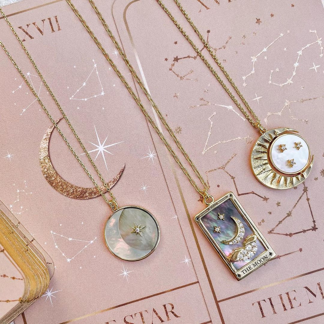 Gold Stainless Steel Tarot Card Necklace & Pendant | Major Arcana Designs, Handmade