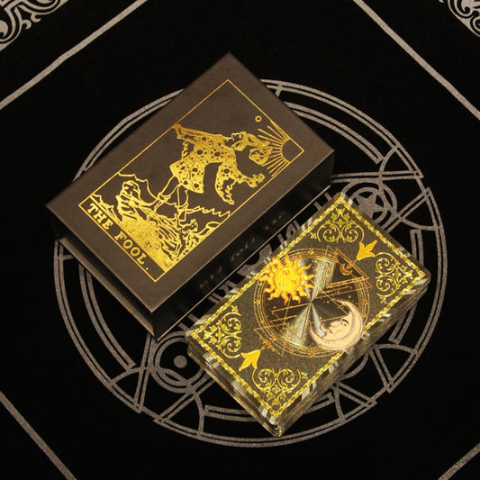 Mystic Astro Gold & Silver Foil Tarot Card Deck | Rider-Waite-Smith