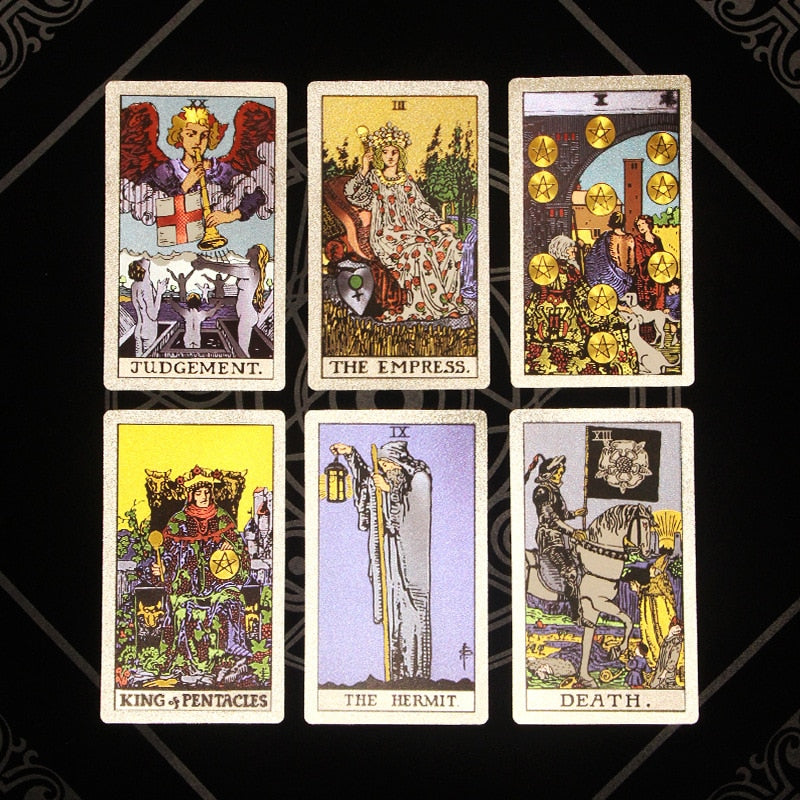 Silver 'True Color' Foil Tarot Deck | Rider-Waite-Smith
