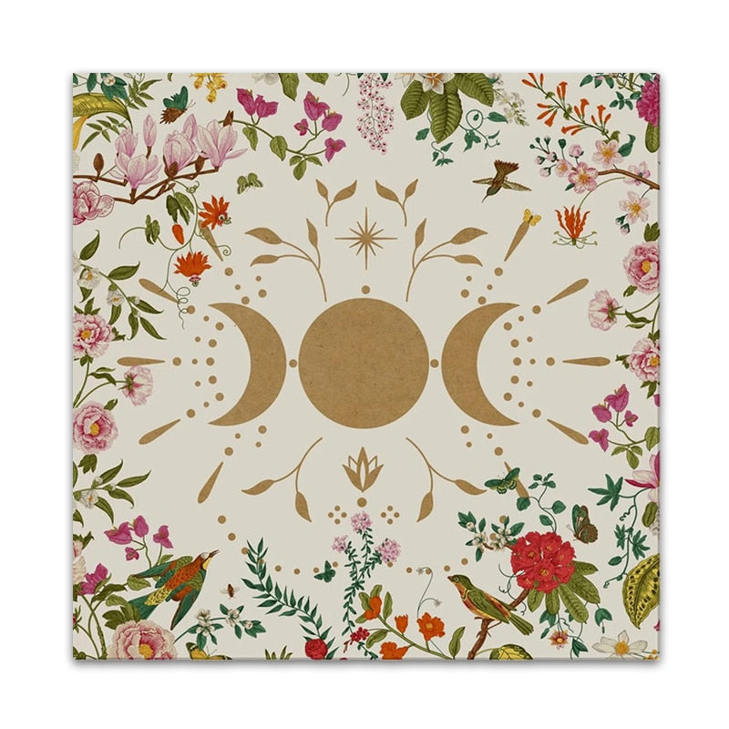 Triple Moon Divination Tapestry & Altar Cloth