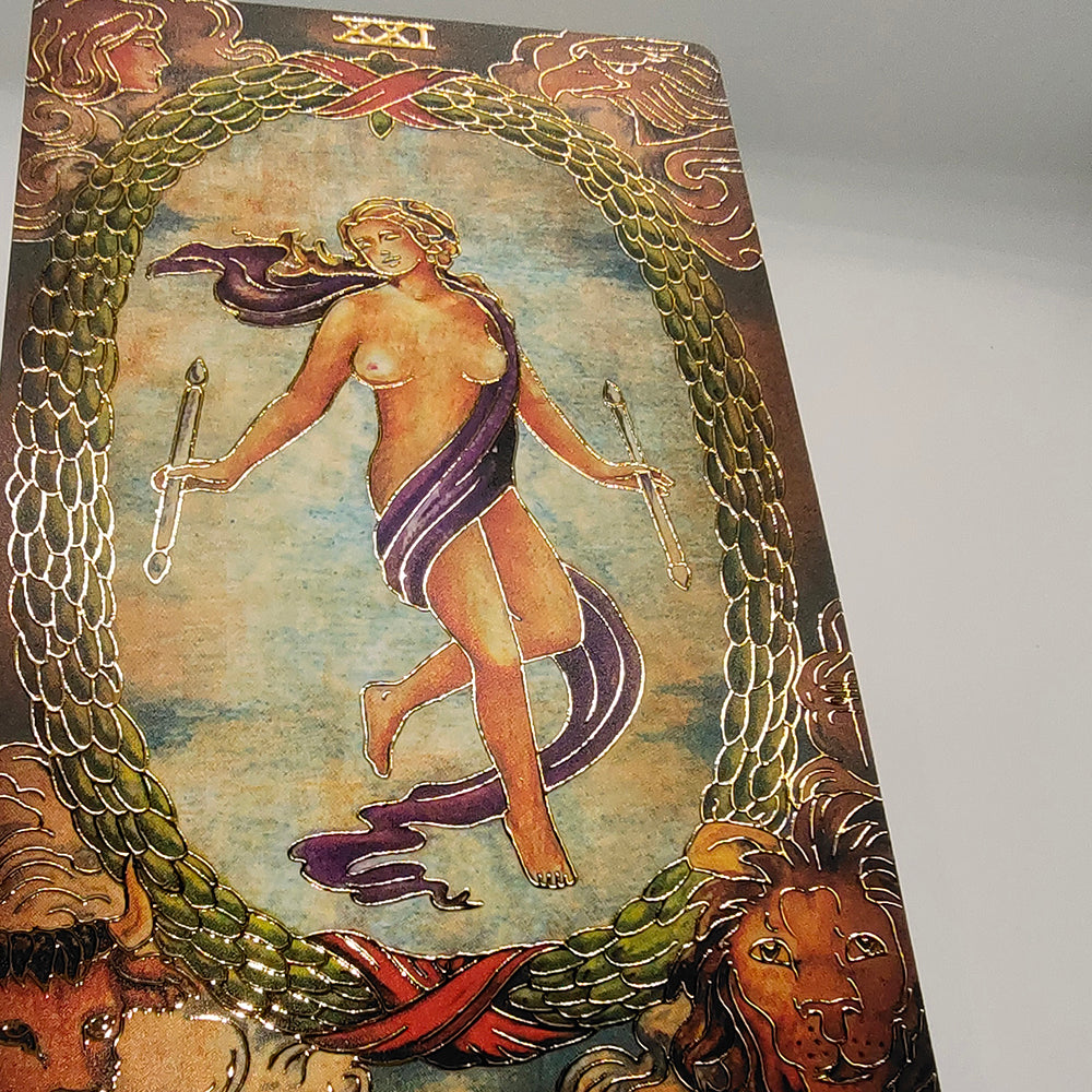 'Vintage Rhyme' Gilded Foil Tarot Card Deck