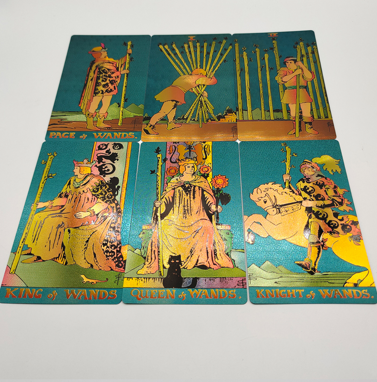 Teal Foil Premium Rider-Waite-Smith tarot Card Deck