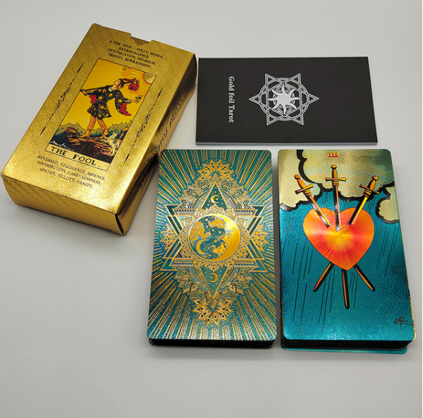 Teal Foil Premium Rider-Waite-Smith tarot Card Deck