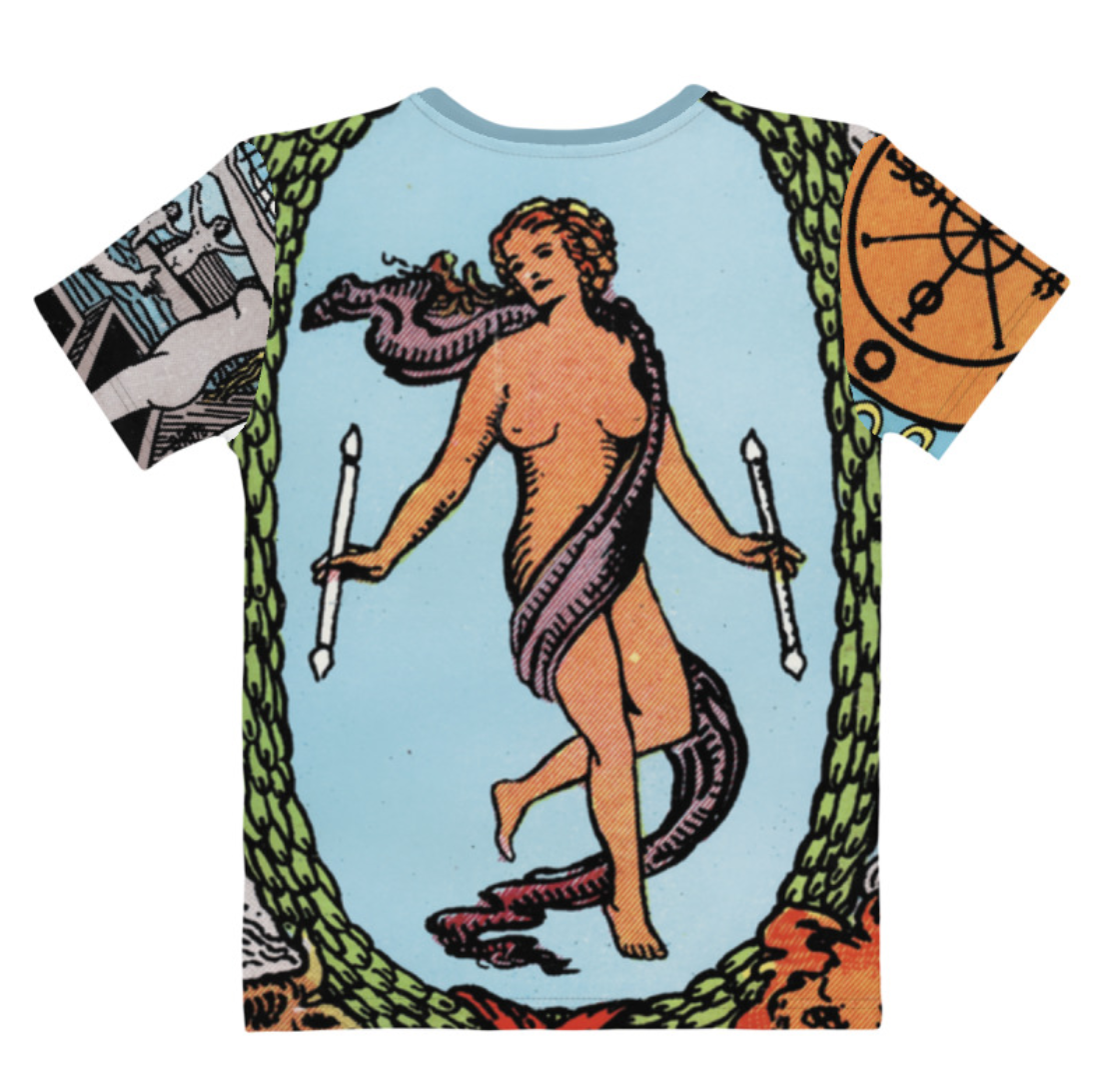 Women's Tarot Card & Chakra All-Over T-Shirt