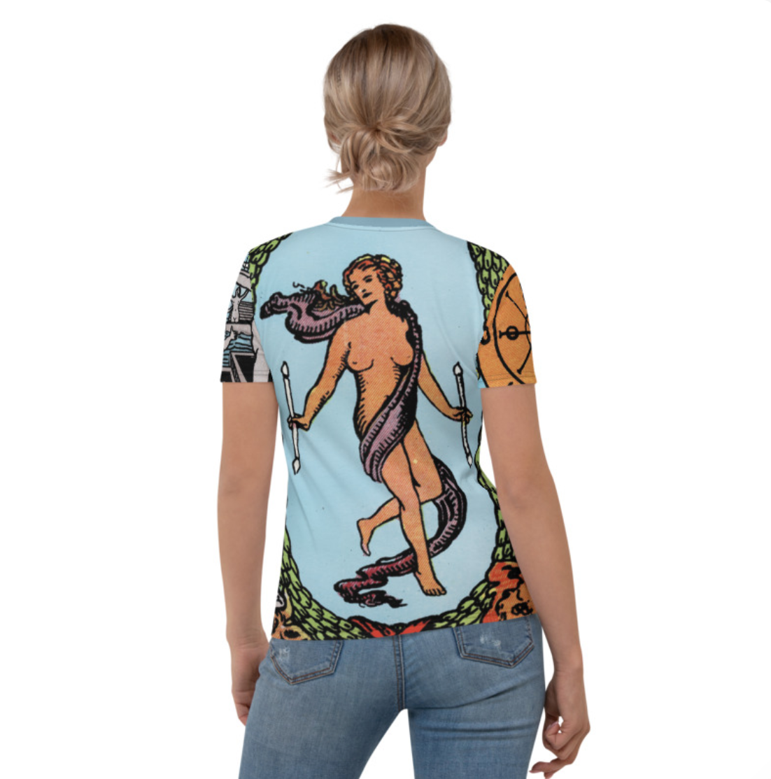 Women's Tarot Card & Chakra All-Over T-Shirt