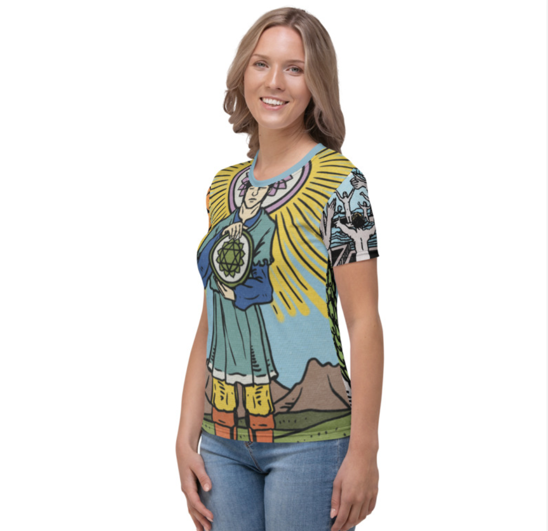 Women's Tarot Card & Chakra All-Over T-Shirt