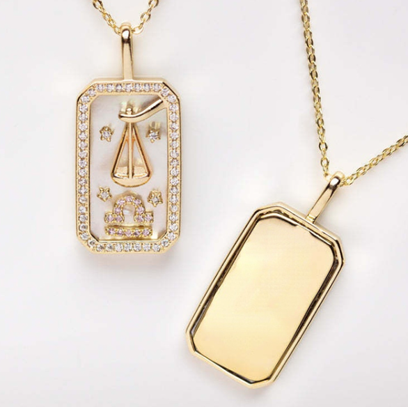 Zodiac Dainty Necklace for Women | Gold Plated Astrological 12 Constellation Stainless Steel Pendant