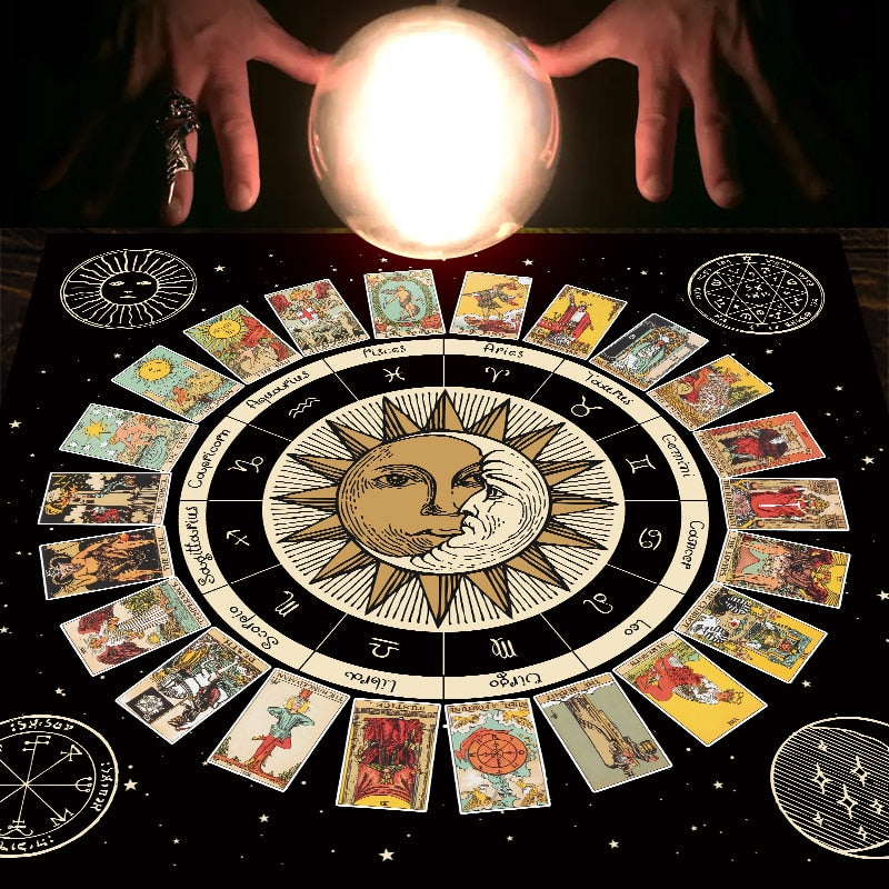 Tarot - Astrology Divination Reading Mat | Readings and Aesthetic