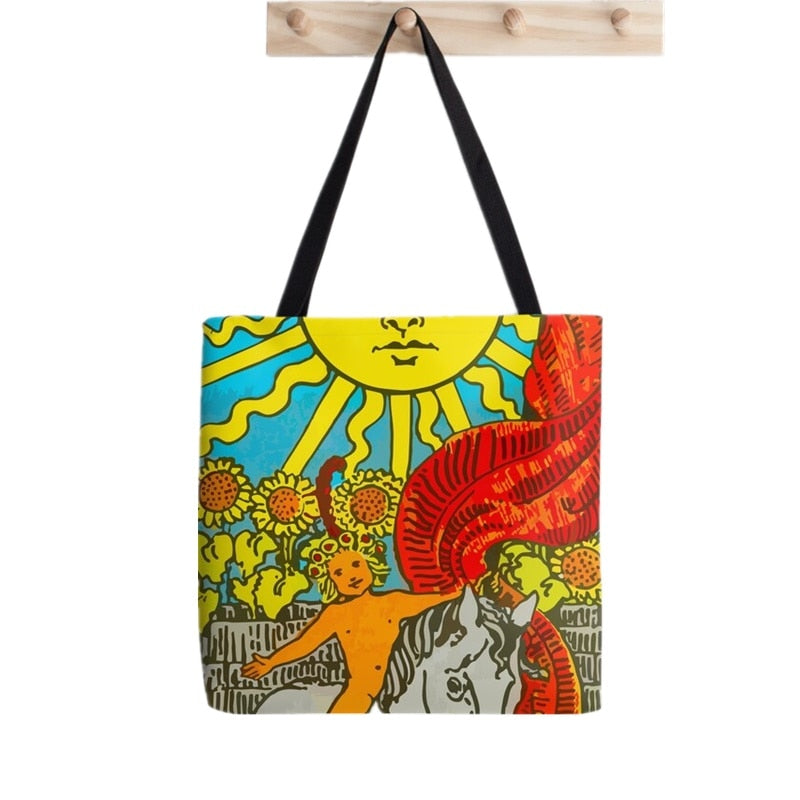 Tarot Card Major Arcana Tote Bag | Carrying Bag, Rider-Waite-Smith