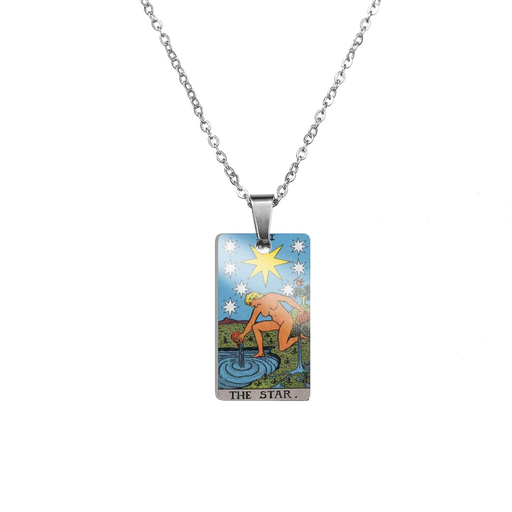 Tarot Card Necklace | True Color Rider-Waite-Smith Major Arcana Card