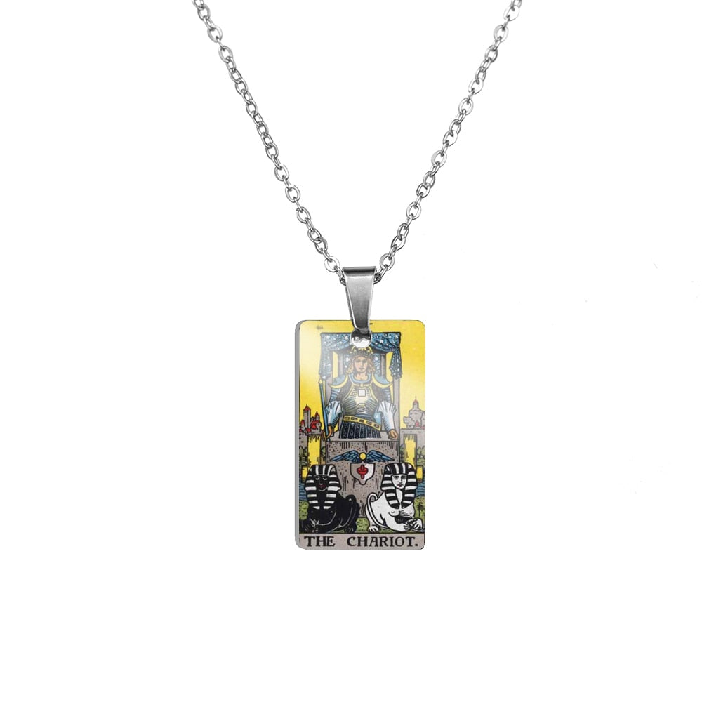 Tarot Card Necklace | True Color Rider-Waite-Smith Major Arcana Card