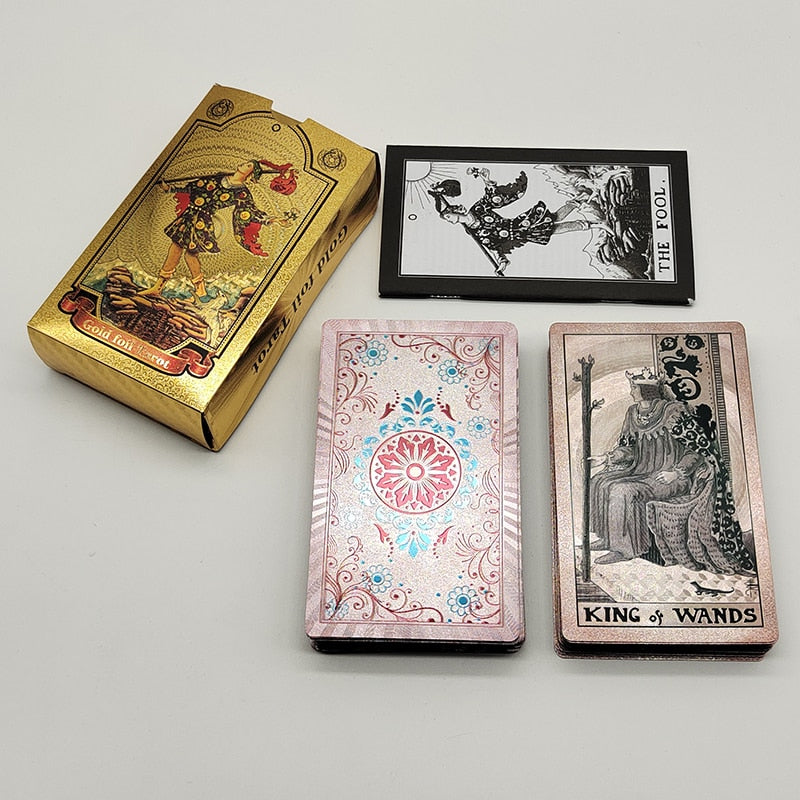 Premium Luxury Gold Foil Tarot Card Decks | Rider-Waite-Smith Oracle