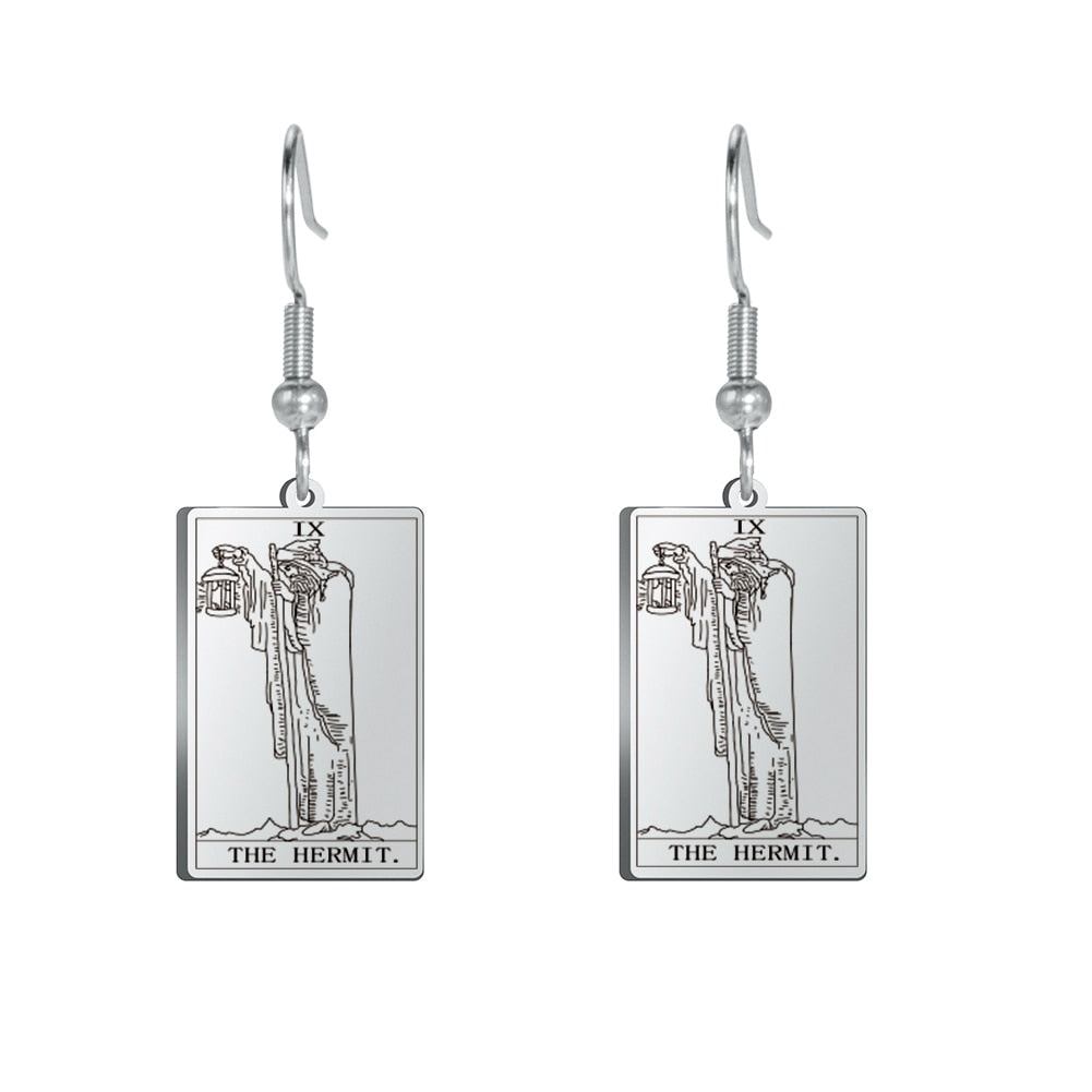 Tarot Card Gold/Silver Earring Set | Major Arcana, Spiritual Jewelry