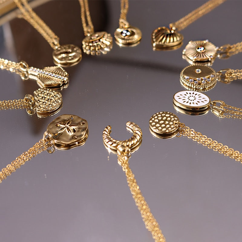 Tarot - Astrology Rhinestone Necklaces | Dainty Vintage Style