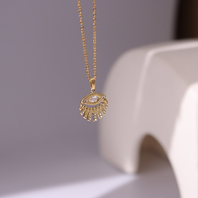 Tarot - Astrology Rhinestone Necklaces | Dainty Vintage Style