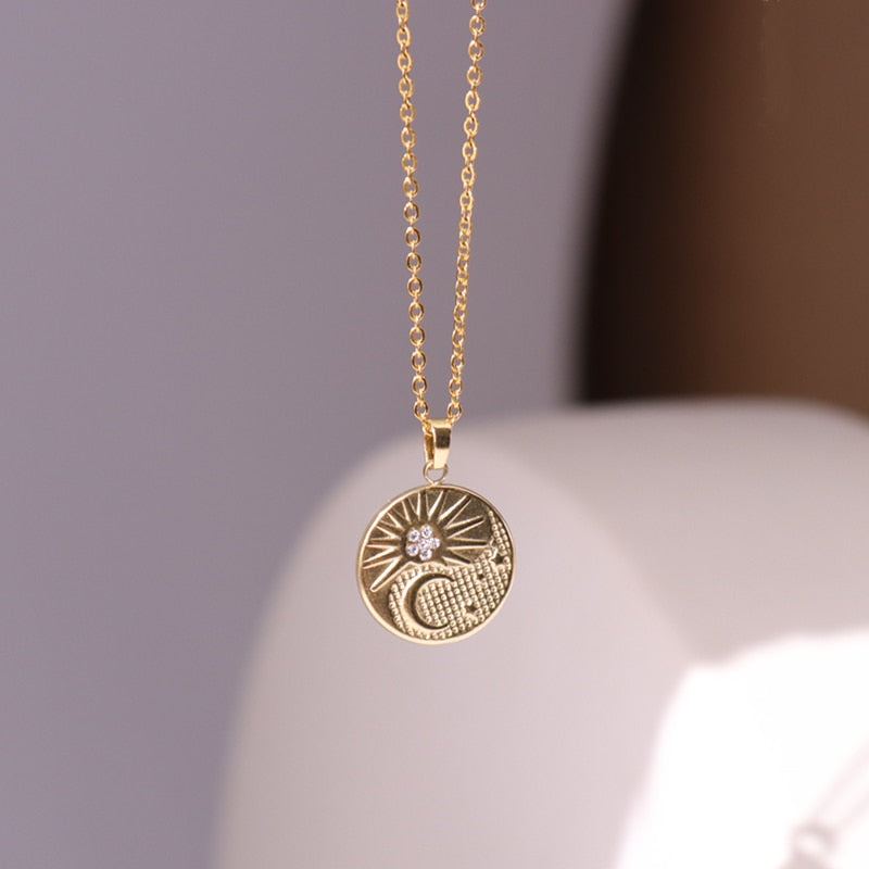 Tarot - Astrology Rhinestone Necklaces | Dainty Vintage Style